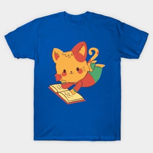 Book and cat T-Shirt